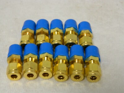 Ham-Let 1/4'' OD Brass Male Connector Comp x MNPT Ends QTY 11 3102161