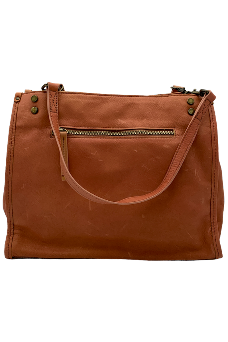 American Leather Co. Lenox Triple Entry Satchel Desert Rose | eBay