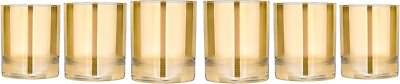 Glasstar GS14564 Honey 10-Ounce DOF Beverage Glasses / Tumblers, Set of 6