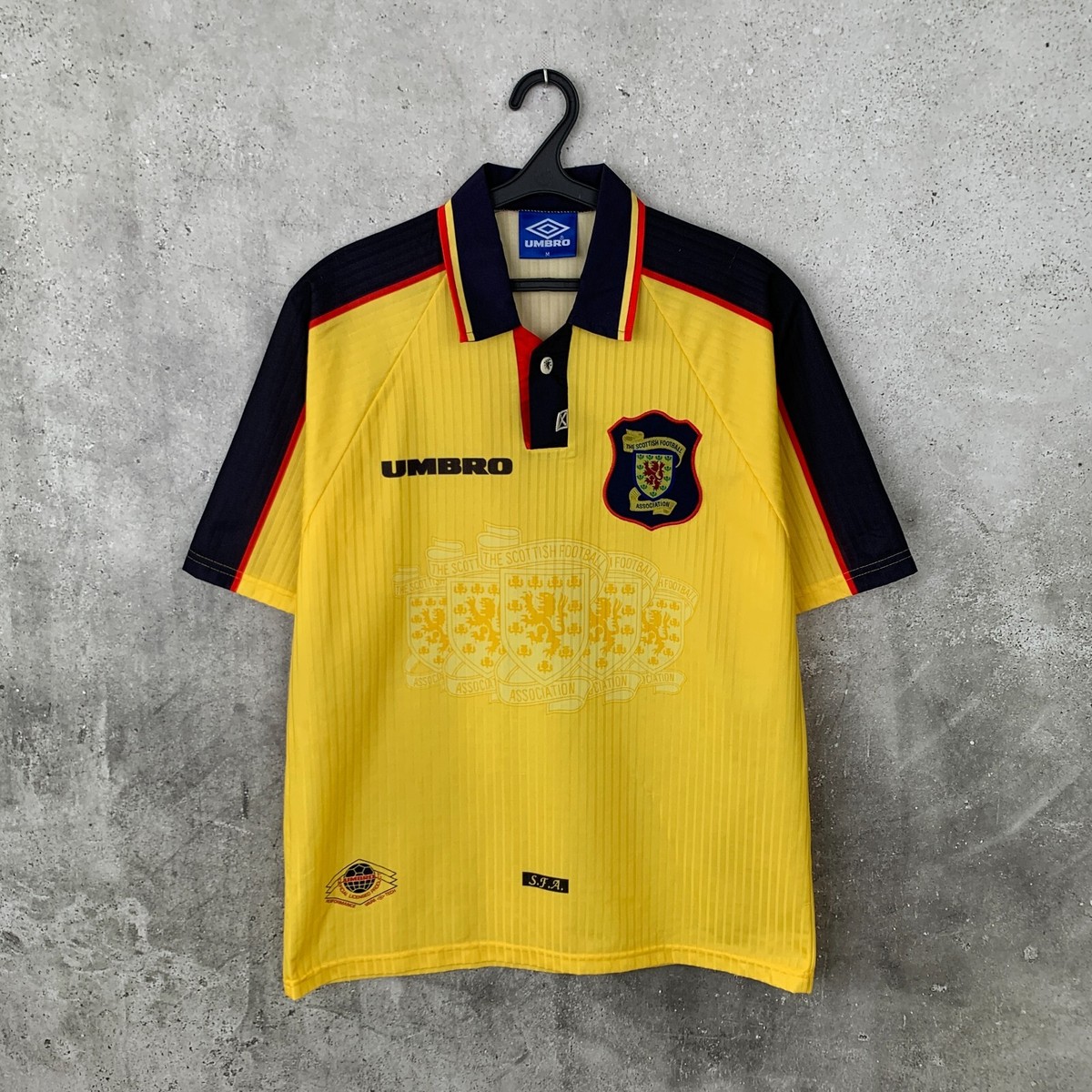 SCOTLAND NATIONAL TEAM 1997 1998 1999 AWAY FOOTBALL SHIRT
