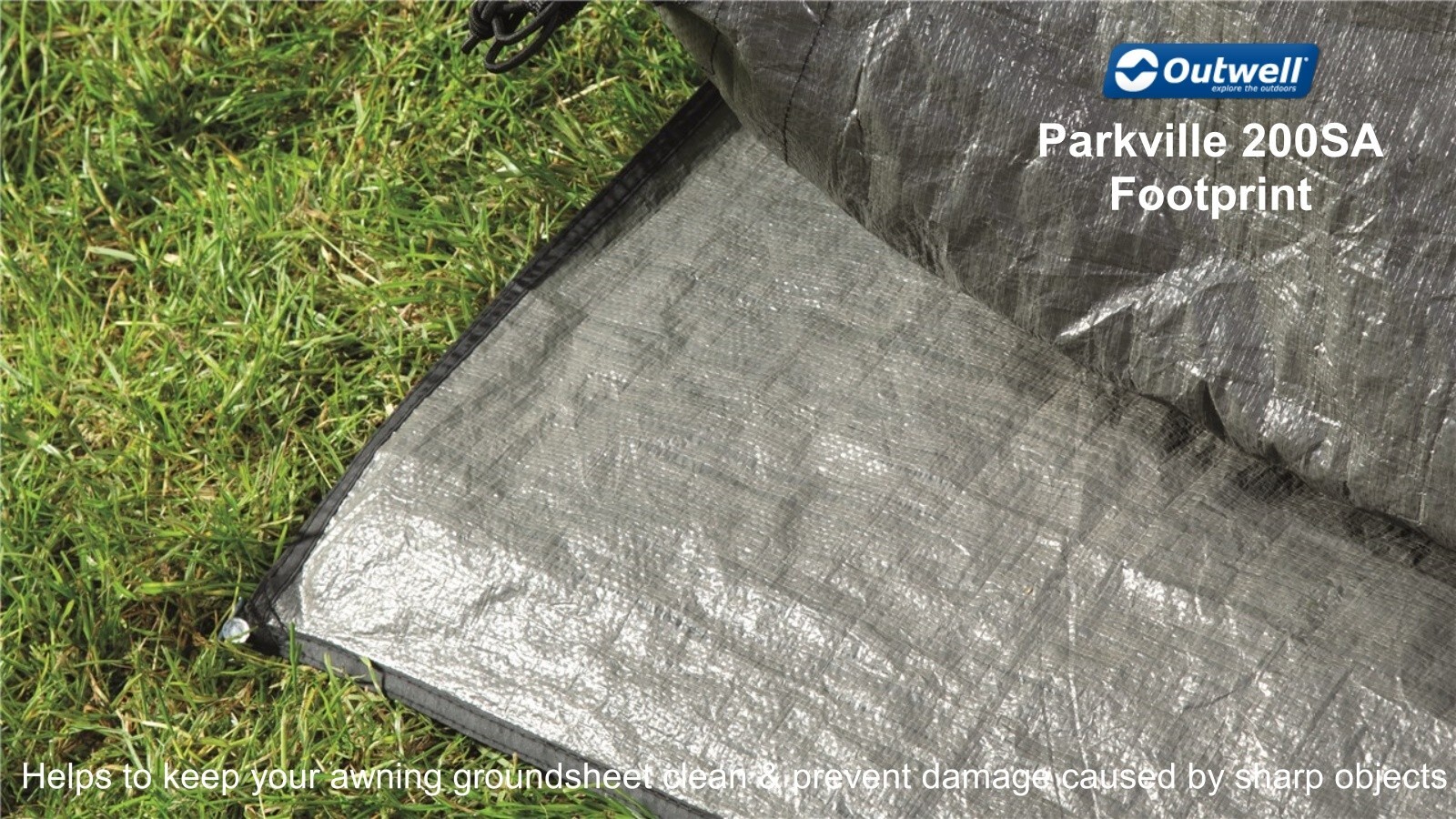 Outwell Parkville 200SA -Universal Footprint 305 x 180cms - Helps protect awning