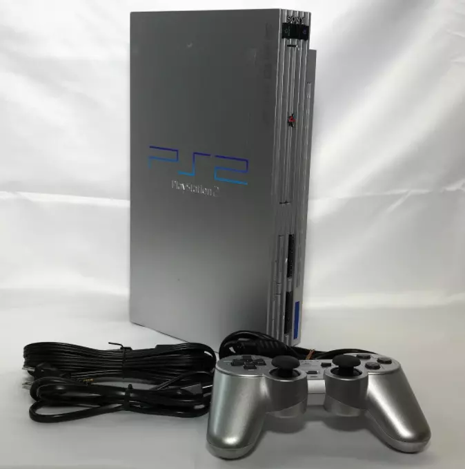 Sony PlayStation 2 PS2 Silver Slim Game Console Full BOX NTSC-Japan Fast  Ship