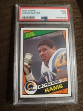 1984 Topps Jackie Slater RC Rookie PSA 7 NM Los Angeles Rams HOF