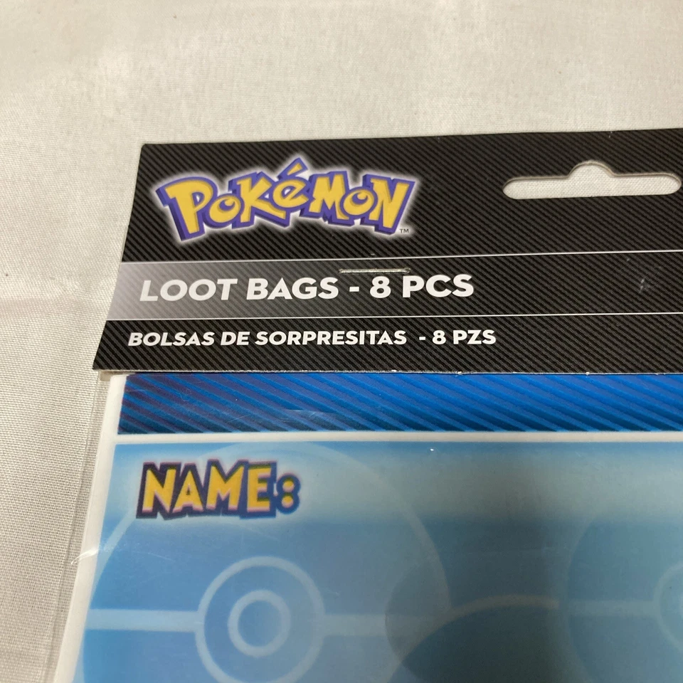 Nuevo de Lote Antiguo Pokemon Core Bolso de Botín Plegado 8 Piezas Bolsa de Regalos Bolso Swag 2017 Fiesta Nuevo en Caja Nuevo Foto 2 de 4