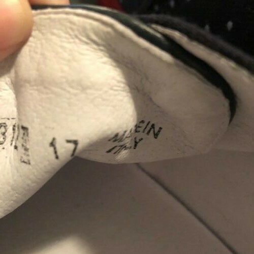 NIB $275 DEL TORO ALTO SUNBRELLA LEATHER DOT HIGH TOP CHUKKA SNEAKER US SIZE 17 - Picture 7 of 7