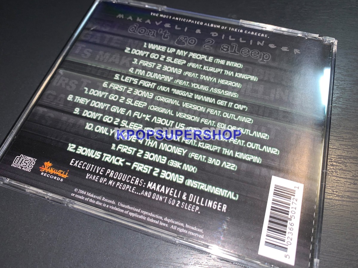 2Pac & Daz – Makaveli & Dillinger ウェッサイ Makaveli & Dillinger Don't Go 2 Sleep Super Rare 2001