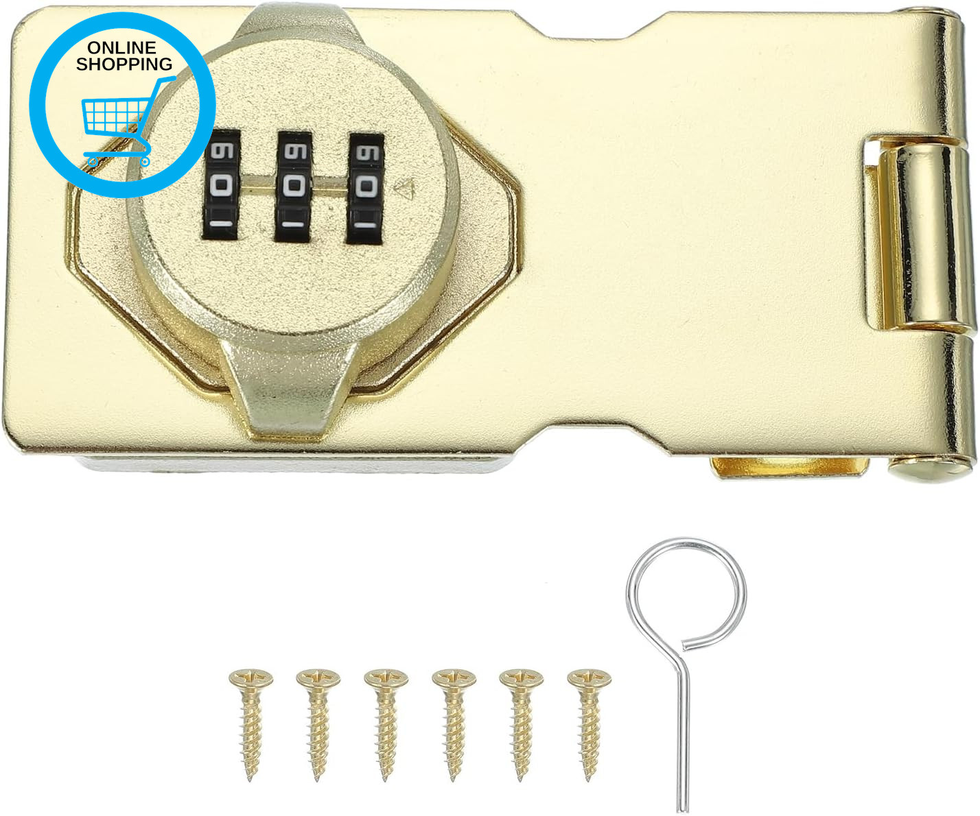 Password Rotary Hasp Locks, Mechanical Cabinet Combination Latch Locks 3.5"" Secu