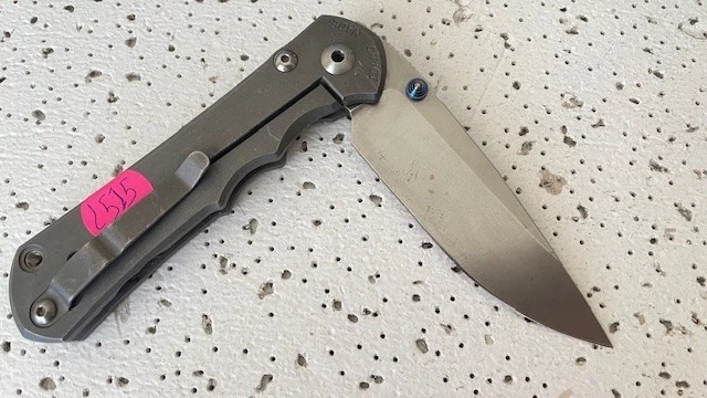 Chris Reeves Knives Folding Pocket Knife Small Sebenza Framelock 31 Titanium - Image 4 of 4