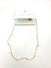 Louise Carter Laney Pearl Necklace Gold Plated