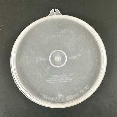 Vintage Tupperware Tupper Seal Lid 227-23 Clear Round Replacement Lid USA