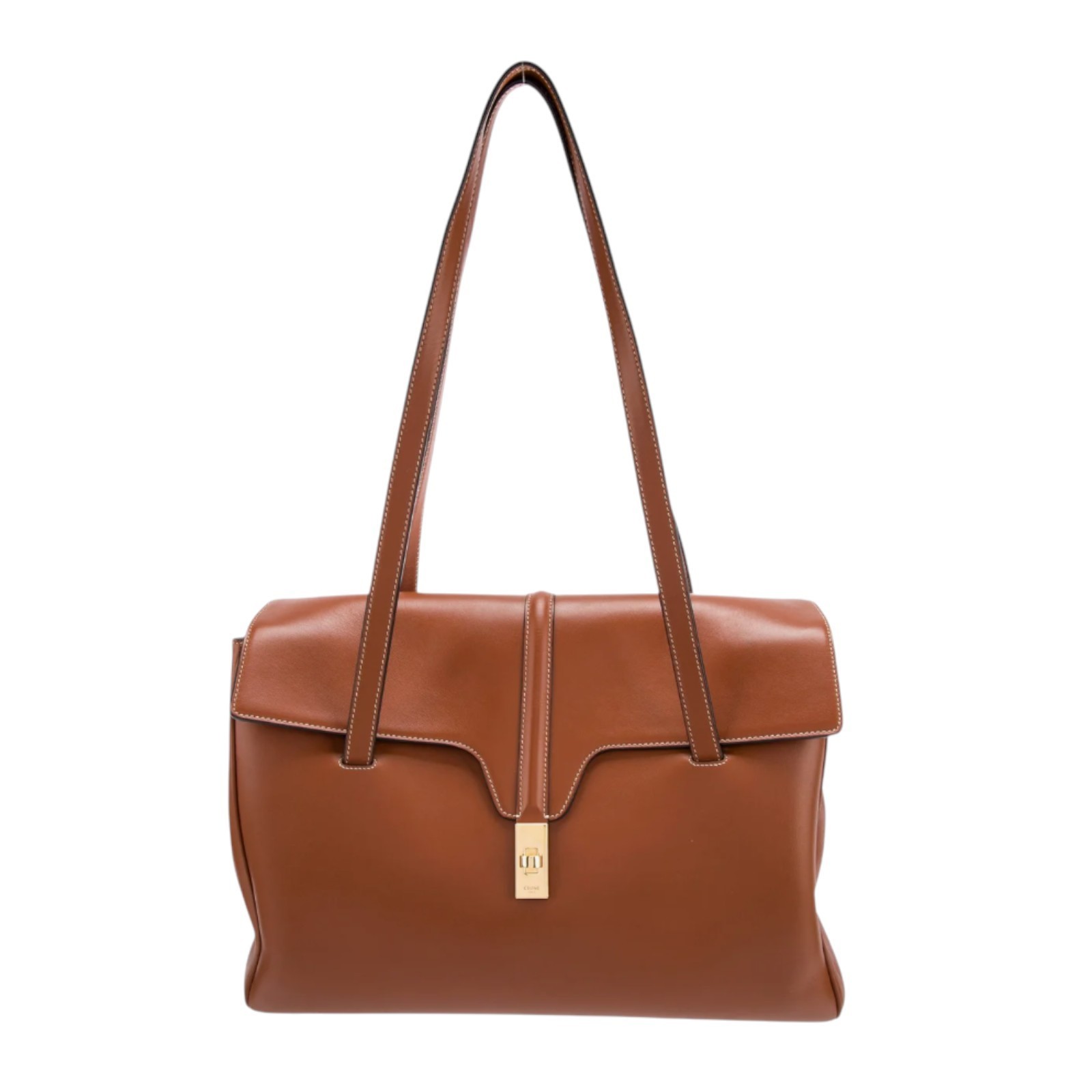 Celine Large Soft 16 Bag Celine Top Handle Bag in tan classic work laptop tote