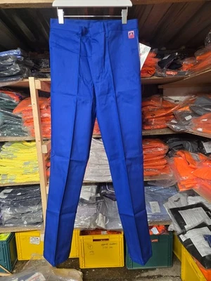 FAITHFUL Royal Blue Flame Retardant Trousers Safety Workwear (Read Description)