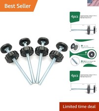 4 Pack 8MM Extra Long Baby Gate Spindle Rods - Reliable Replacement Kit