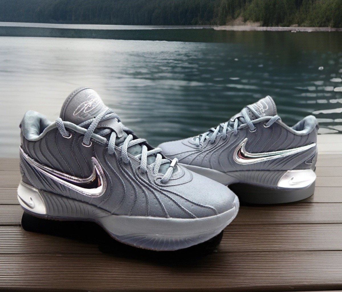 NIKE MEN'S LEBRON XXI HF5353 001 COOL GREY METALLIC SILVER