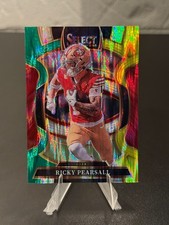 2025 Panini Select #16 Ricky Pearsall Concourse Green & Yellow Shock