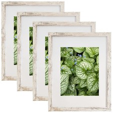 11x14 Frames Pack of 4,Display Pictures 8x10 with Mat or 11x14 Without Mat Wall