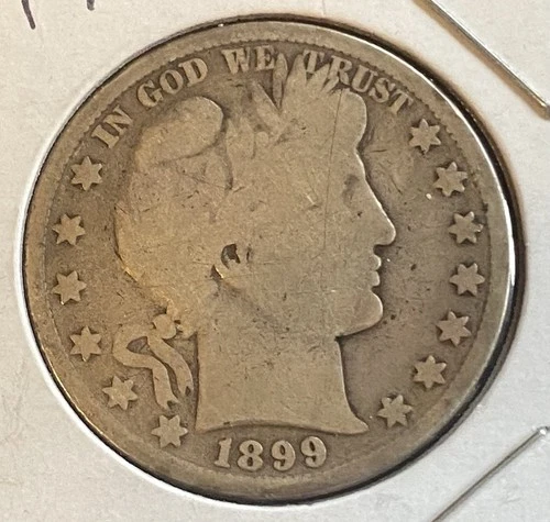 1899 Barber Half Dollar AG/G – 90% Silver – Historic U.S. Coin