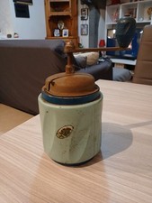 VINTAGE RARO MACININO CAFFè TRE SPADE CILINDRICO VERDE VECCHIO MACINA CAFFE