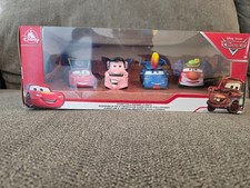 DISNEY STORE PIXAR CARS HALLOWEEN DRACULA MATER DJ CLOWN RED 4 PACK