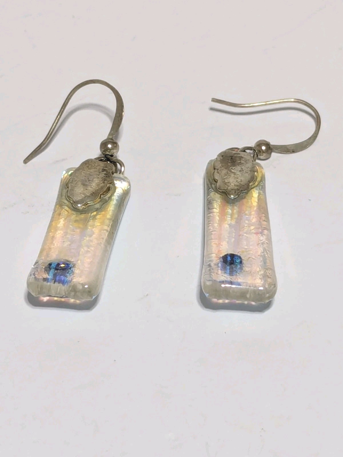 Multicolor Iridescent Dichroic Rectangular Glass … - image 3