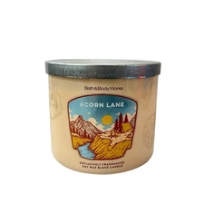 Bath & Body Works Acorn Lane Scented 3 Wick Candle 14.5 oz