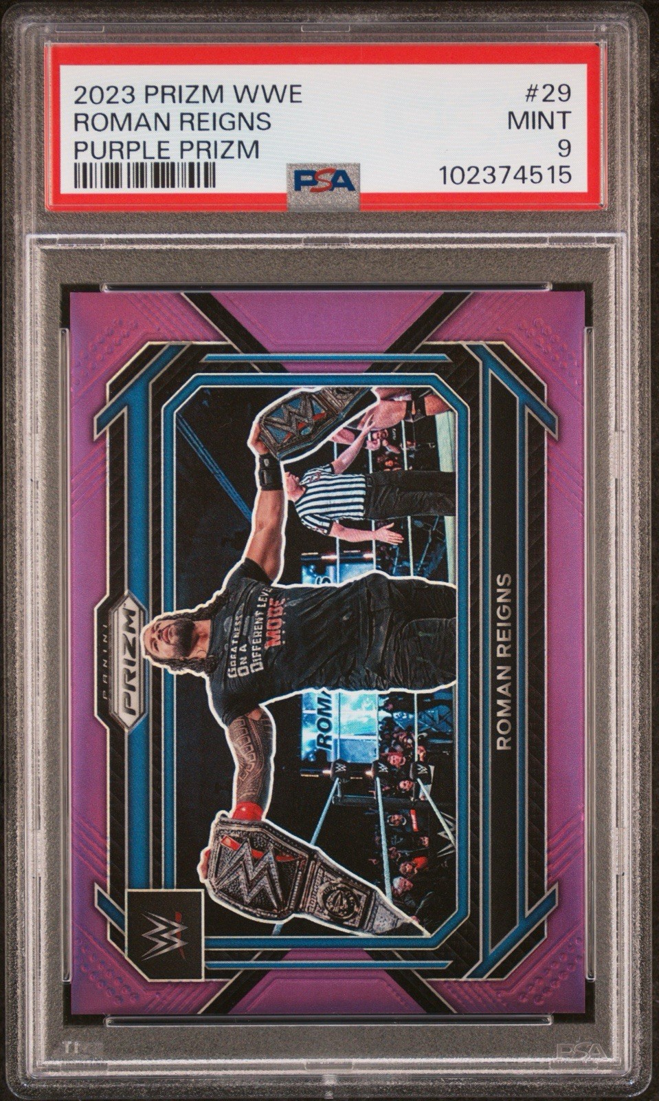 2023 Panini Prizm WWE - Roman Reigns #29 Purple Prizm /149