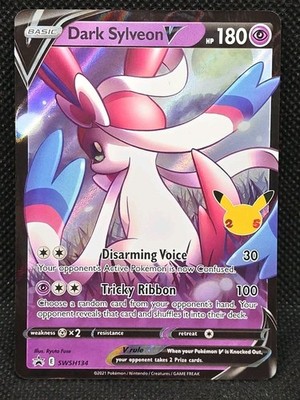 Dark Sylveon V Holo SWSH134 Sword & Shield Black Star Promo 2021 Pokémon Card 