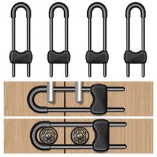 Cabinet Locks for Babies,Child Proof Cabinet Locks,4 Pack U-Shaped Baby Proof...