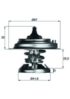 Thermostat KüHlmittel FüR MERCEDES-BENZ Multicar Ssangyong Daewoo Puch 124