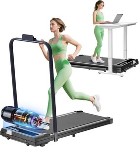 Pad de marche avec barre de poignée, 3.0HP tapis pliables pour...