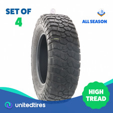 Set Of 4 Used Lt 25575r17 Bfgoodrich Mud-terrain Ta Km2 111108q - 11-1332