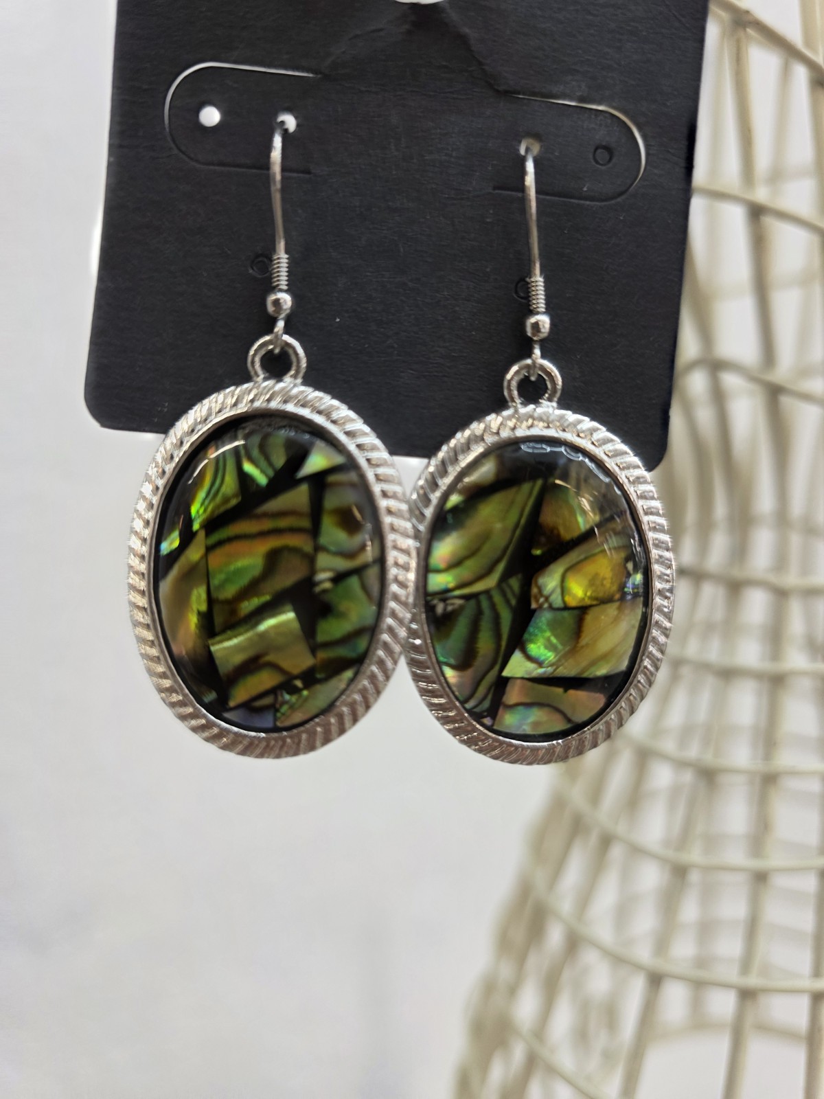 Abalone Shell Drop Earrings Dangle Hook Earrings … - image 4