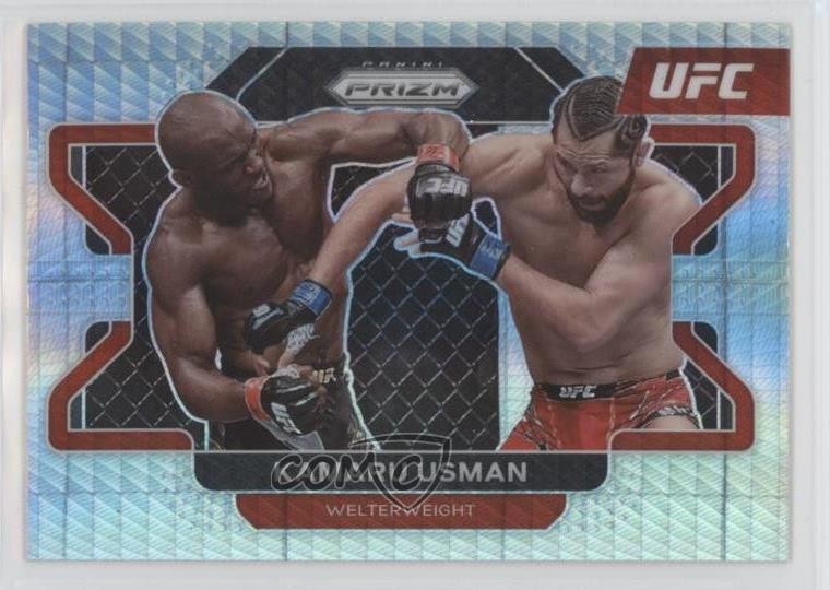 2022 Panini Prizm UFC Hyper Prizm Kamaru Usman #54 1dl2