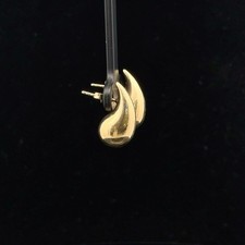 14kt yellow gold teardrop earrings