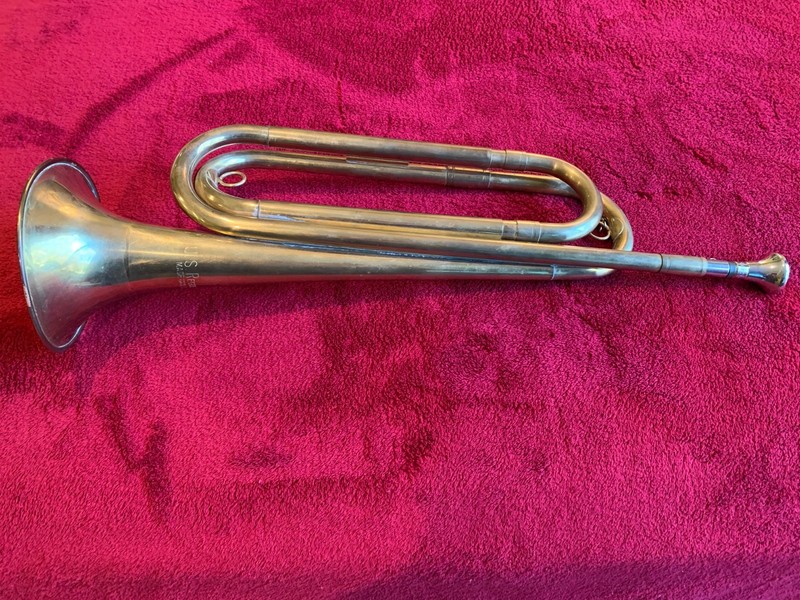 Vintage U.S. Regulation Made In USA Brass Bugle