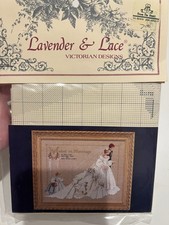 Lavender  Lace The Wedding Cross Stitch Pattern Victorian Bride Groom Marriage