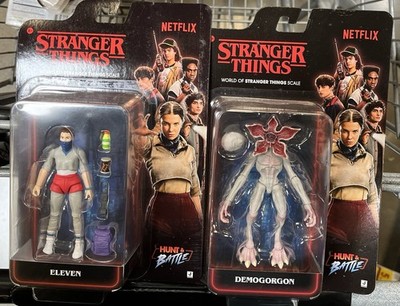 Stranger Things Hunt & Battle Eleven and Demogorgon 4'' Action Figures by Jazware