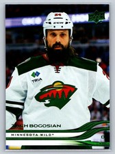 2025-26 UD Series 2 Holiday Green Foil Zach Bogosian Minnesota Wild #335