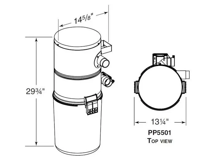 Unidad de potencia de vacío central NuTone PP5501 - REEN CAJA - ¡¡AHORRA!!! Foto 4 de 4