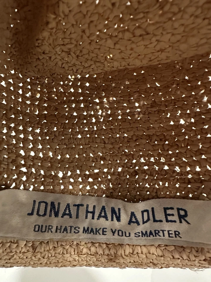 Sombrero Fedora de Paja Embalable Jonathan Adler Cinta de Acento Verde Neón Foto 4 de 4