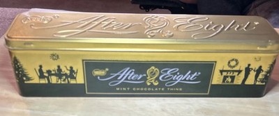 Nestle After Eight Schokolade Mint Neuheit leere Dose Klappdeckel 