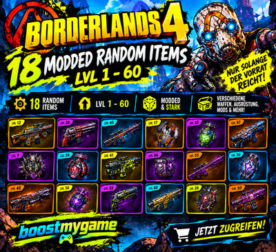 (PC,Xbox,PS) Borderlands 4 - 18 x modded Items (Random)