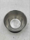 Vintage Silver Stainless Steel Round Gravy Bowl With Attached Underplate — photo 2