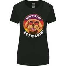 N'Avez Stop Retrieving Drôle Golden Retriever Femmes Plus Large Coupe T-Shirt