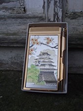 Vintage 50er / 60er Jahre Japanisches Taschen Notizbuch mit Original Bleistift