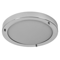 Deckenlampe Bad Stahl Chrom Osram E27 Flur IP44 Rund L:31 Cm Deckenleuchte KüChe