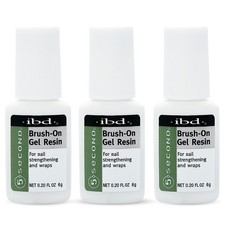 IBD 5 Second Brush On Nail Glue Gel Resin &ndash; 0.20 Fl Oz (Pack of 3),