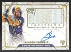 2024 Topps Inception Jackson Chourio MLB First Milestones Auto Relics RC #/99