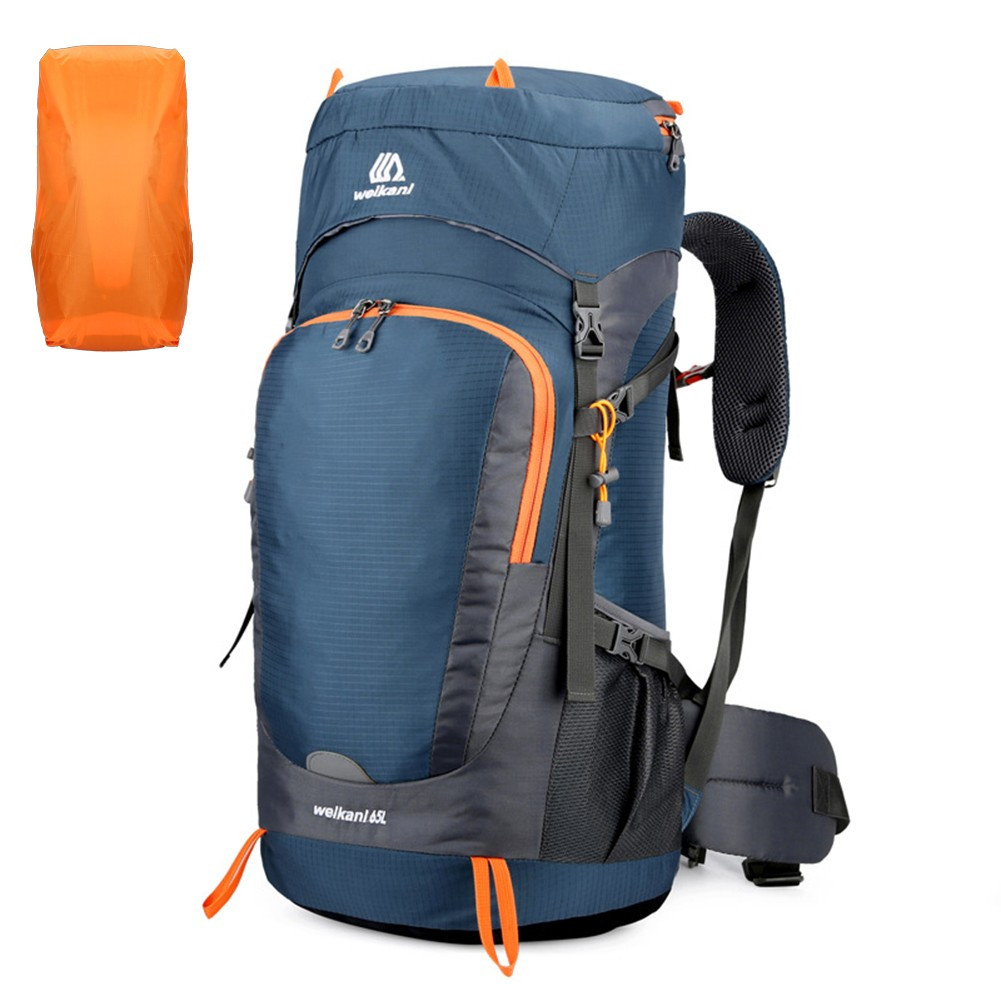 65L Lightweight Nylon Hiking Backpack for Travel - 840g Durable Knapsack  -image