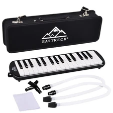 EASTROCK 32 Key Melodica Instrument Air Piano Keyboard Soprano Melodica with ...